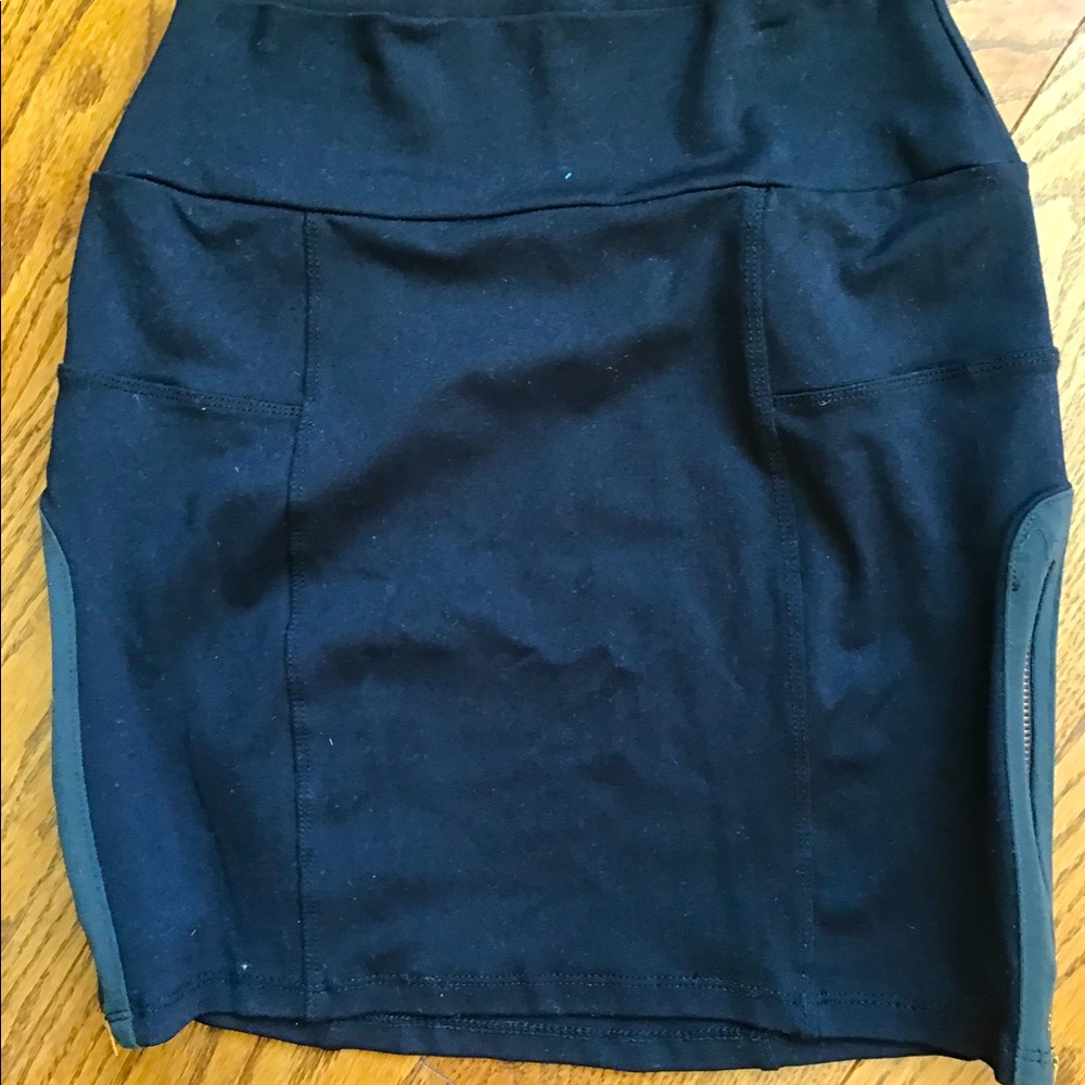 Black Lycra David Lerner skirt